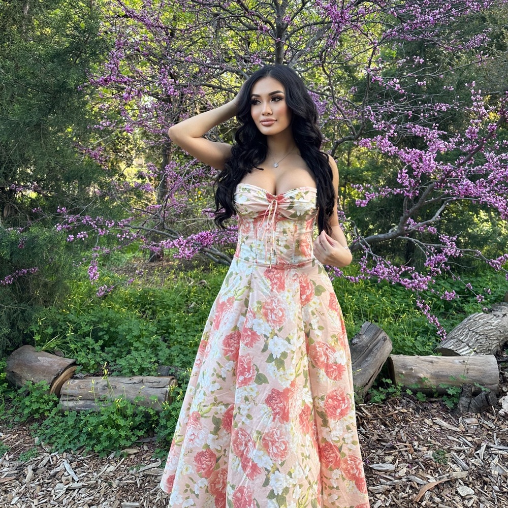 House of Cb Peonies Dress